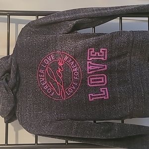 Love zip up hoodie